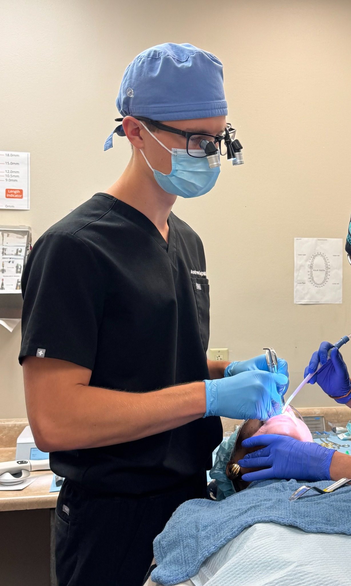 Dr. Andrew Lisy performing a procedure